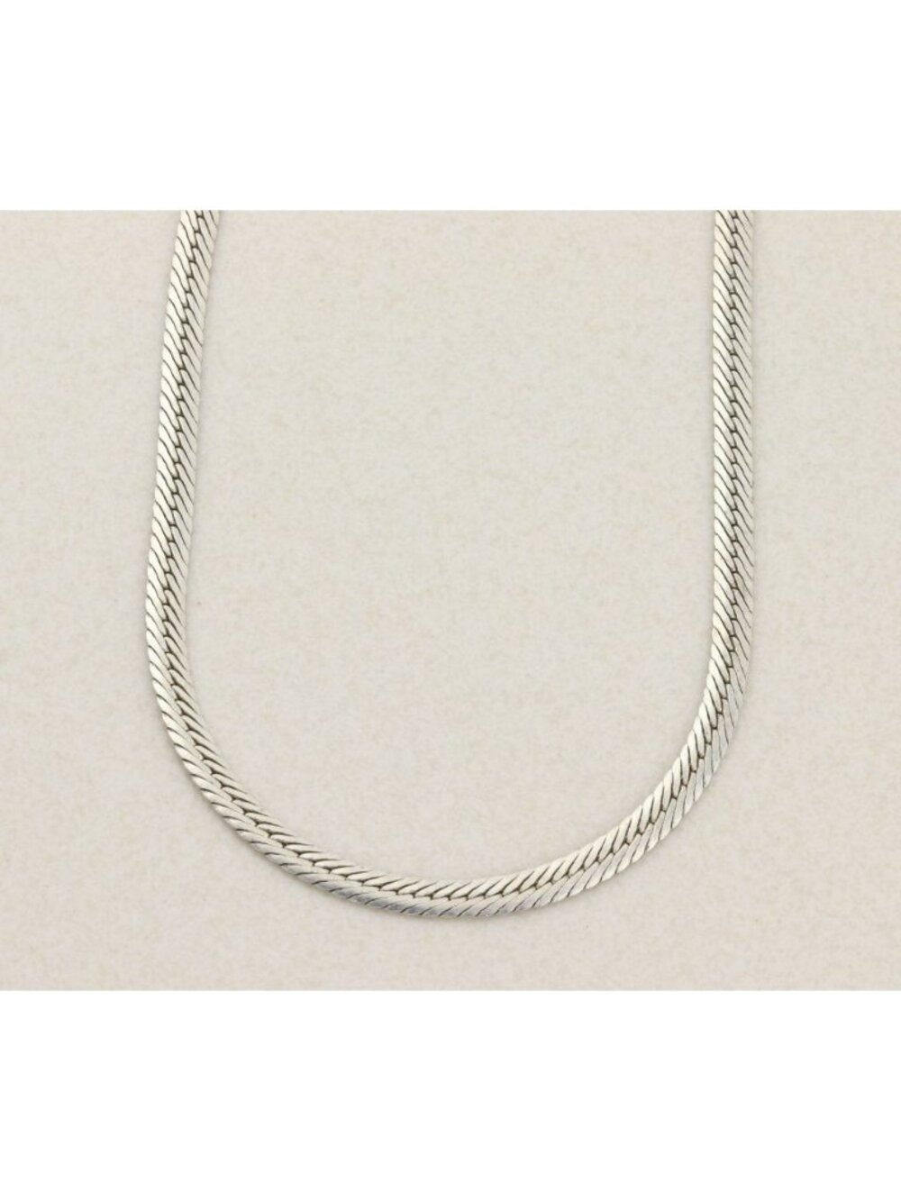 Sterling Silver Flat Link Chain Necklace 18" 5mm